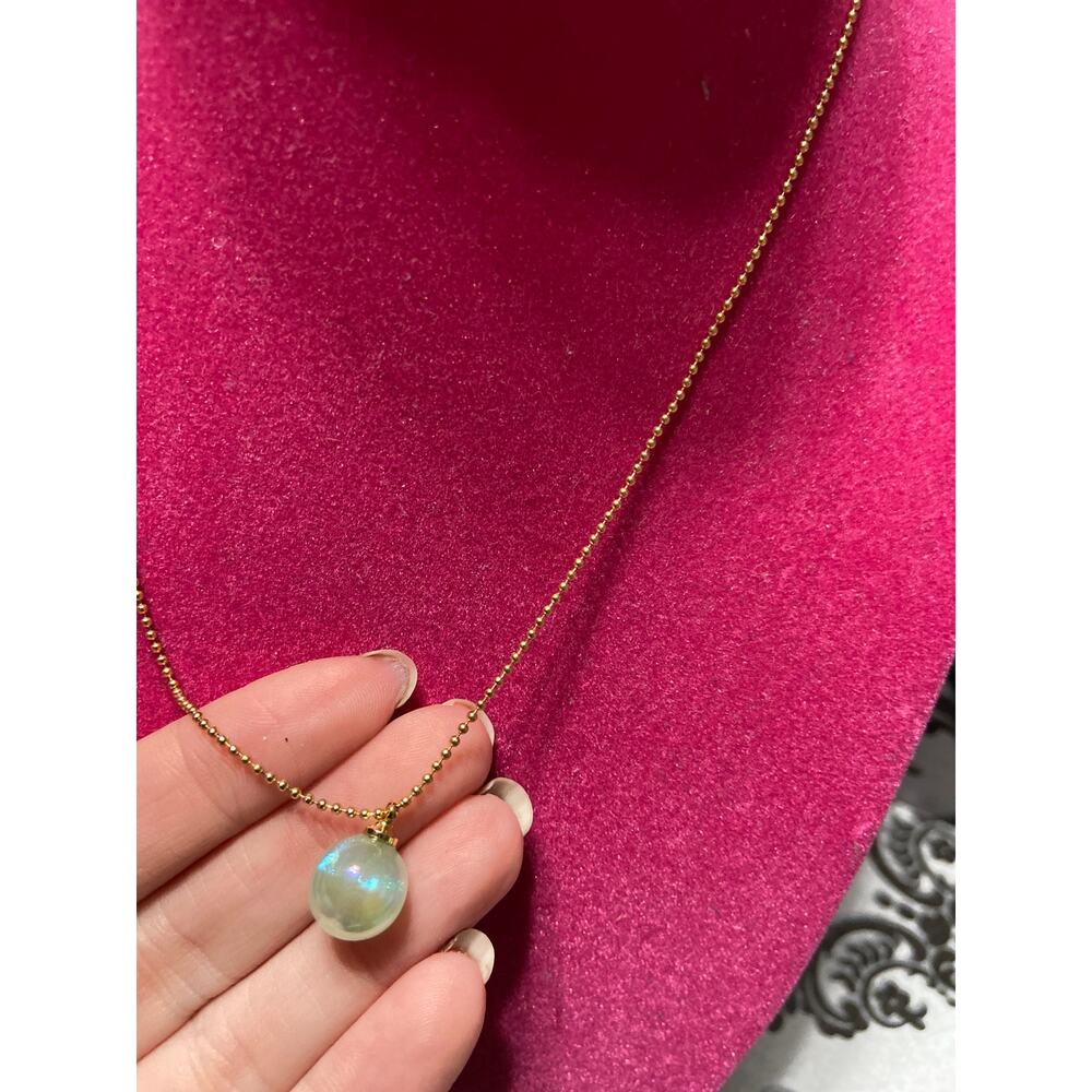 By Alexa Rae (BAR) Big City Dreams gold mint necklace